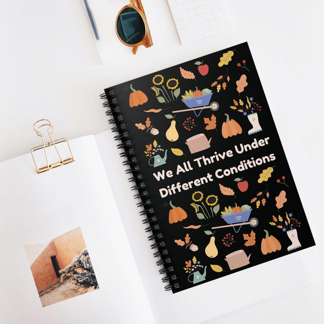 Autism Spiral Notebook for Autumn, Neurodivergent Journal for Pumpkin ...