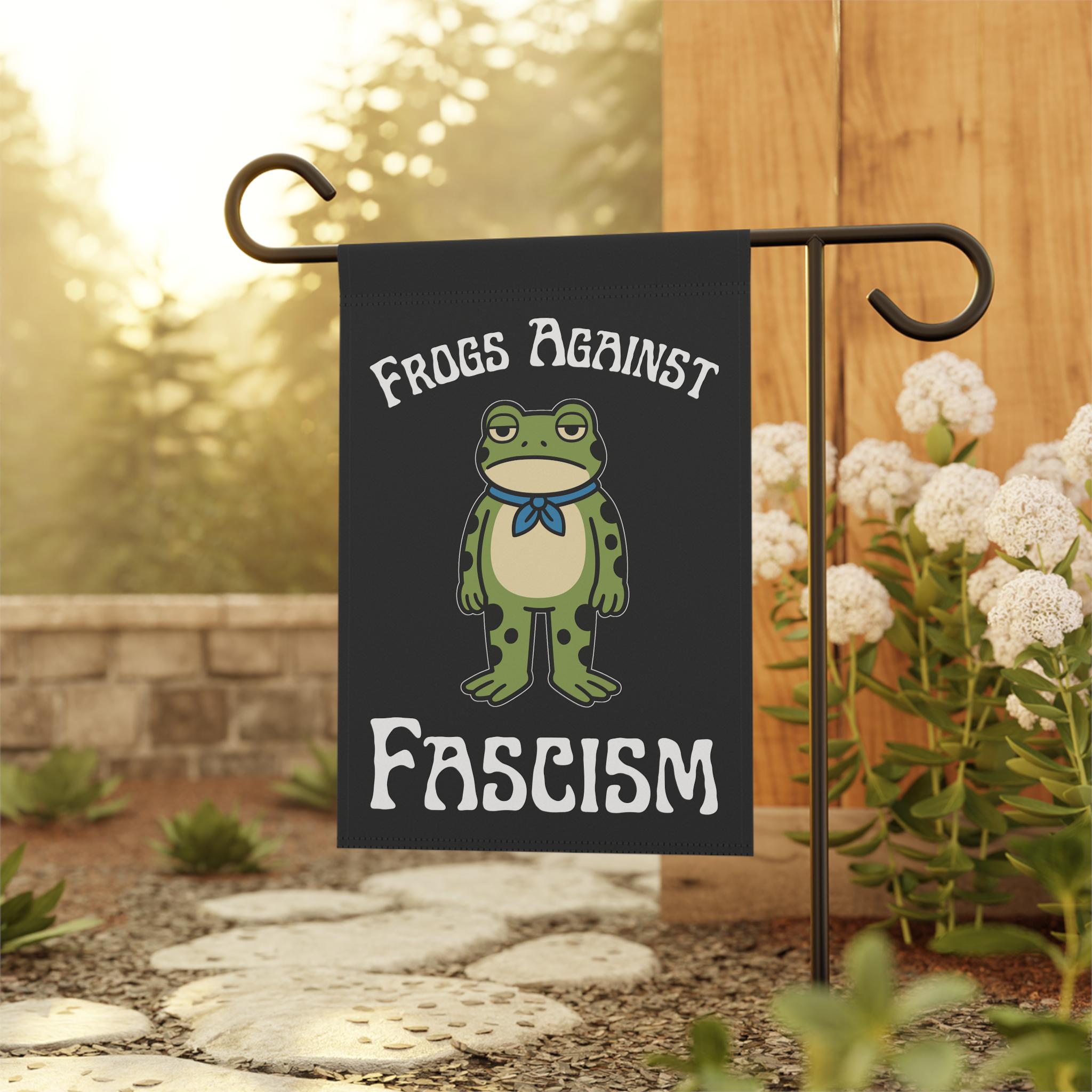 Portland Frog Garden Flag: Frogs Against Fascism Yard Sign - Etsy