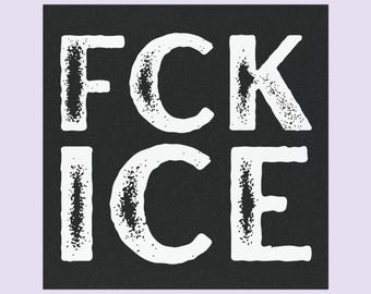 FCK ICE Car Magnet: Anti ICE Bumper Magnet