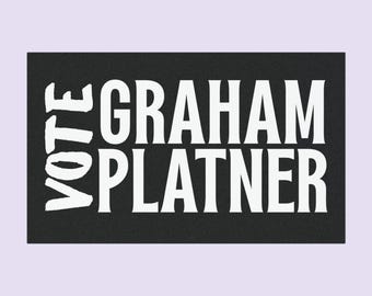 Vote Graham Platner Car Magnet: Grahampaign Bumper Magnet