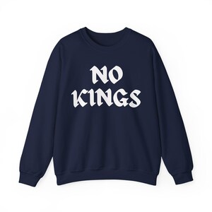 Sudadera No Kings: Suéter FDT No Kings In America Navy