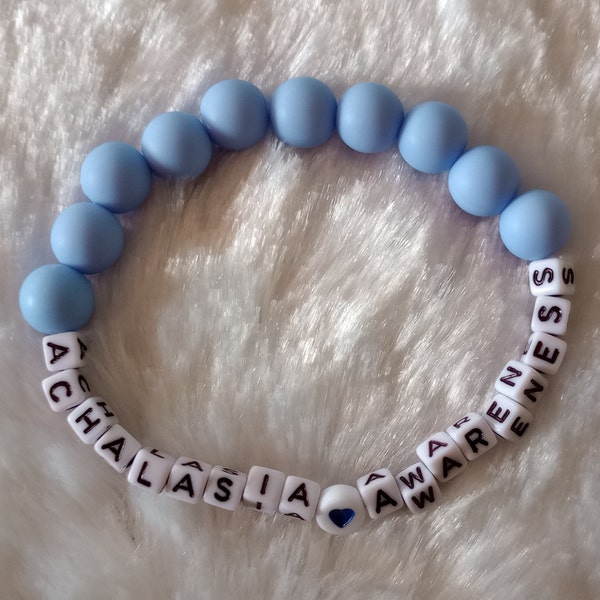 blue achalasia awareness bracelet