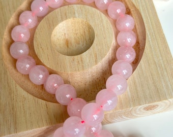 Genuine Natural Pink Quartz Gemstone Loose Beads Grade 7A Top Quality Round Shape