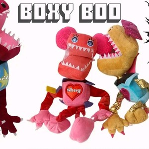 Boxy Boo Plush Toy, 40cm Project Playtime Boxy Boo Plushie Doll, Soft  Project Playtime Boxy Boo Stuffed Doll Horror Game Toys