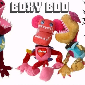 Boxy Boo Plush Toy, 40cm Project Playtime Boxy Boo Plushie Doll, Soft  Project Playtime Boxy Boo Stuffed Doll Horror Game Toys