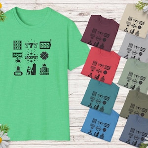 SLOT MACHINE Cute shirts for women shirt for Gambler gift Casino gifts birthday gift ideas for sisters birthday gifts for her shirts funny