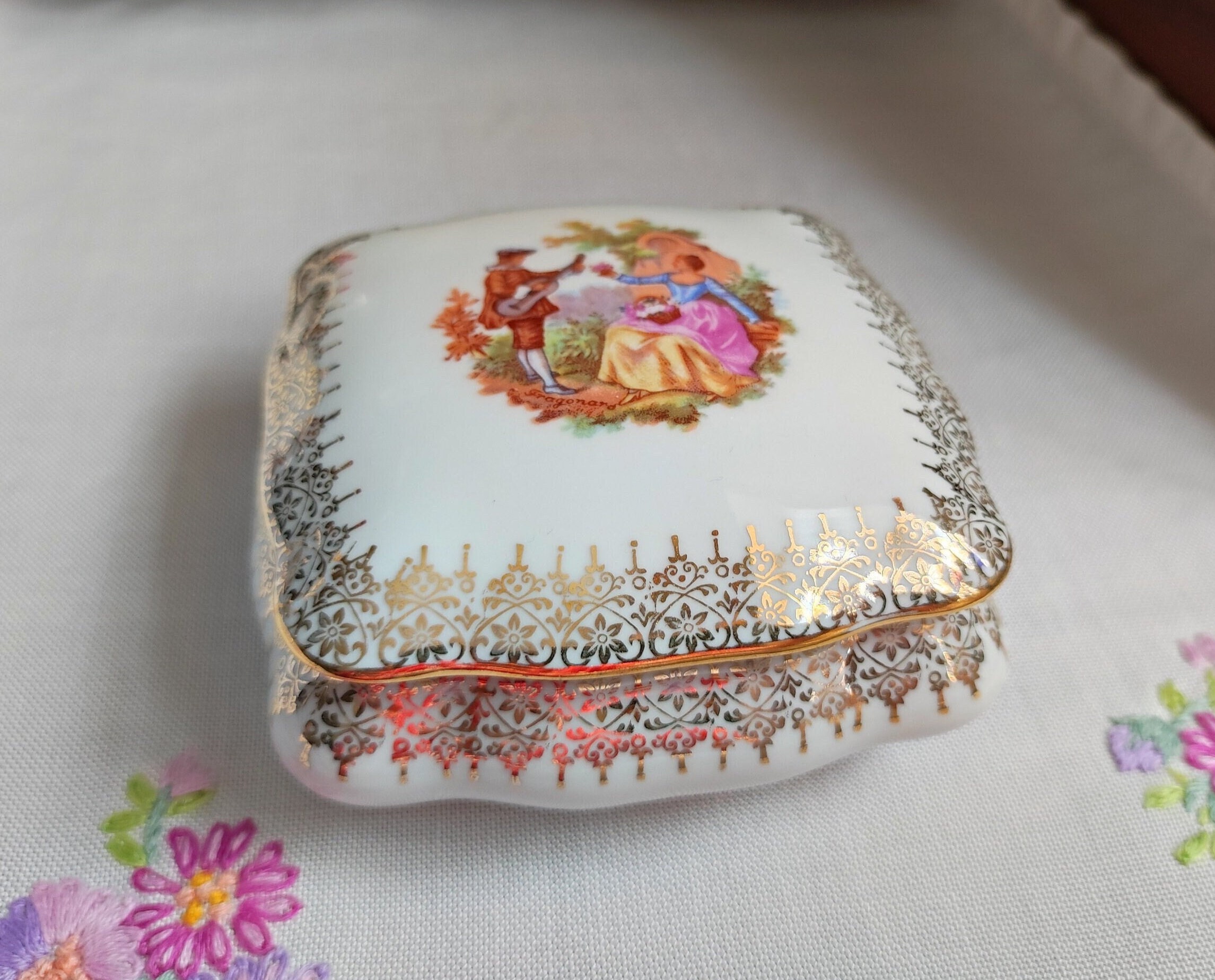 ジュエリーケース ボックス LIMOGES FRANCE フランス リモージュ製 天使のジャスパージュエリーケース リモージュ limoges フランス