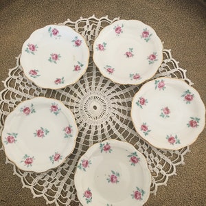 Vintage Bavaria Small Saucer Plates set of 5