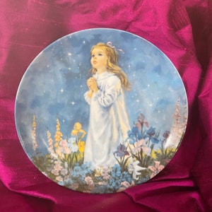 Vintage Collectible Plate “Twinkle Twinkle Little Star” Painted by John McClelland