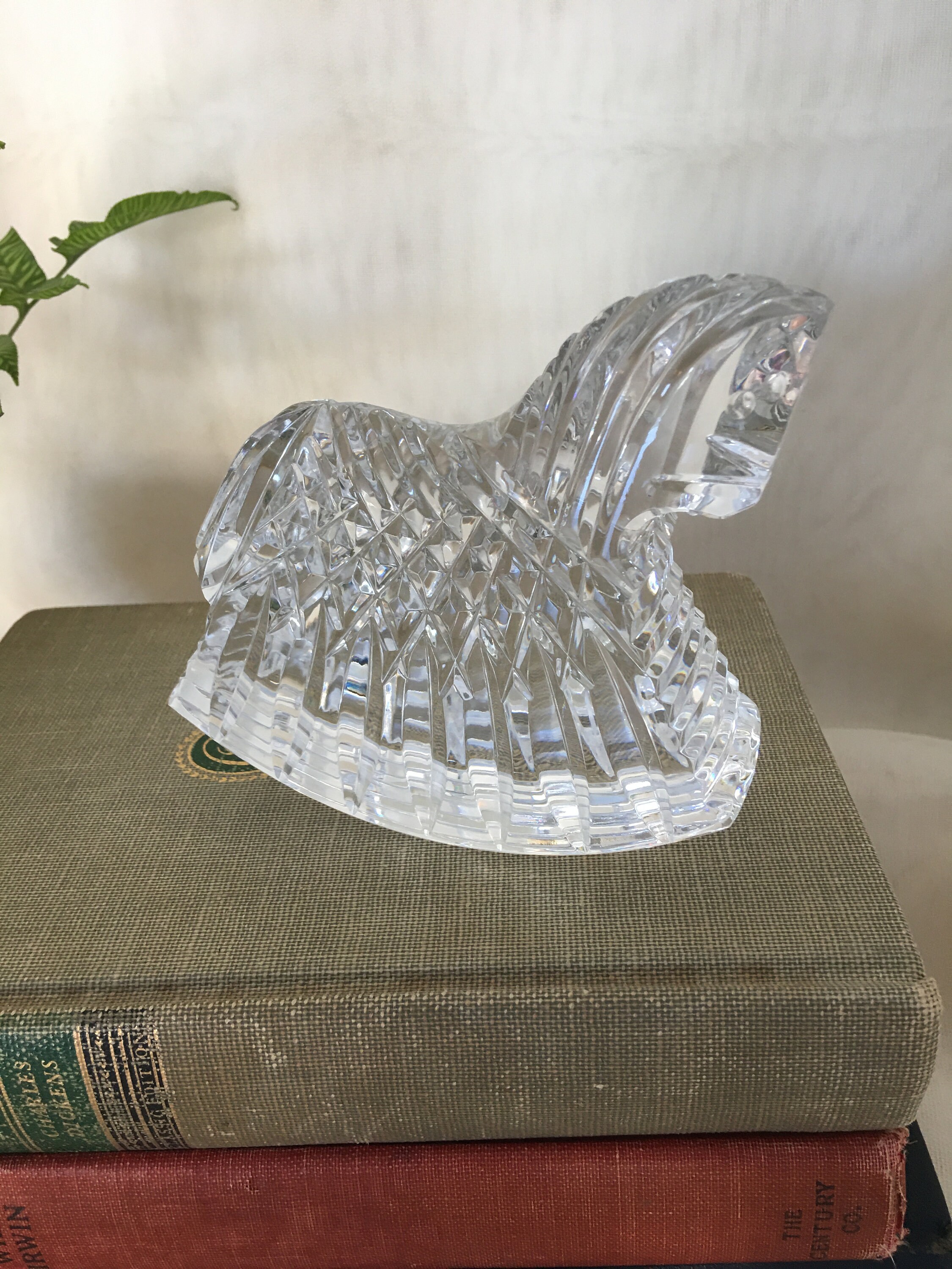 Waterford Crystal Rocking Horse / Irish Rocking Horse Figurine / Crystal Paperweight