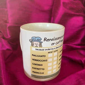 Vintage Renaissance Funny Coffee Mug / Retro Fun Mug