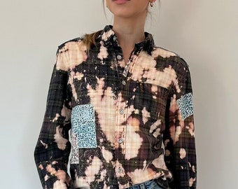Vintage Repurposed Flannel Shirt