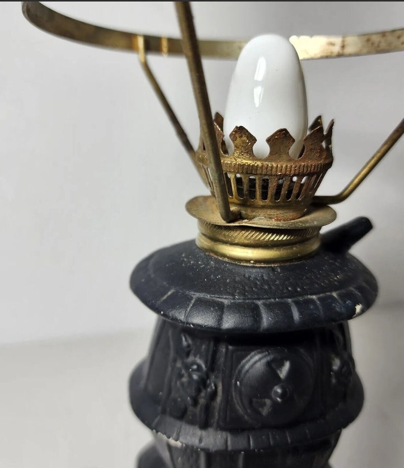 VINTAGE Pot Belly Cast Iron Stove LAMP Light Old Works Etsy