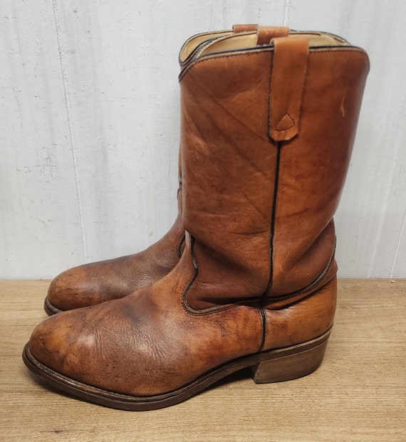 Vintage Iron Works Cowboy Boots Mens Size 10 Genu… - image 3