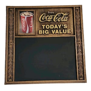 アンティーク雑貨 '55 VTG COCA COLA L CHALK MENU BOARD Coca Cola Chalk Board - Etsy