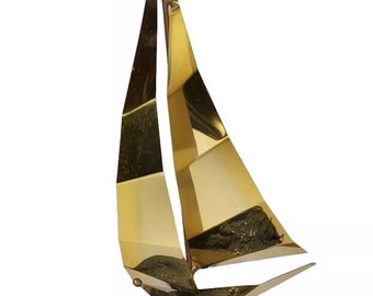 ヨット Jay 金属製 オブジェ 置物 飾り　sailing yacht Jay Vtg 10