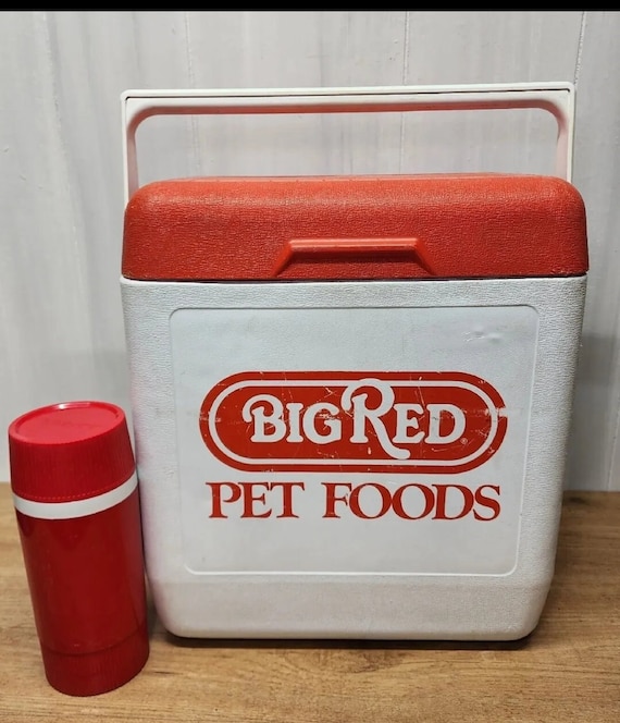 Vintage Gott Tote 18 Beverage Drink Can Cooler 1818 Big Red Dog