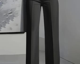 Women's Palazzo Pants, High Waisted Wide Leg Trousers, Minimalist Chic Fashion