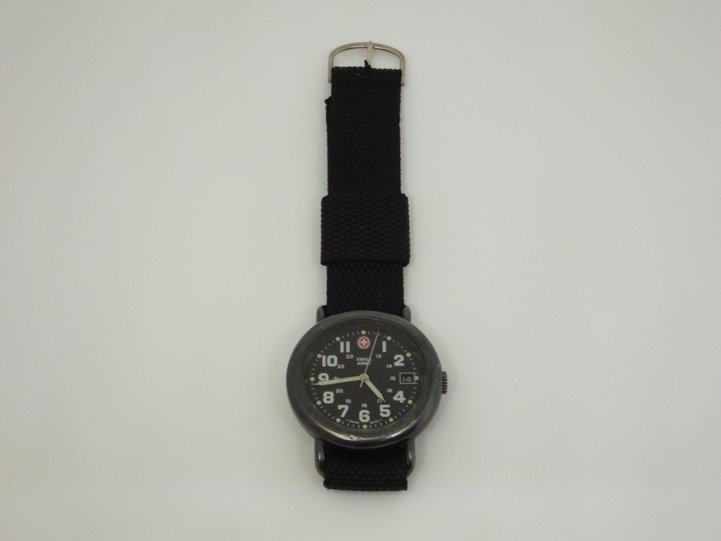 Victorinox Infantry - Black Leather/Nylon Strap with Buckle in 0