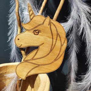 Licorne Kawaii SVG et Lightburn . Fichier numérique pour découpe laser . Idéal DIY Enfant, anniversaire Licorne gravure laser