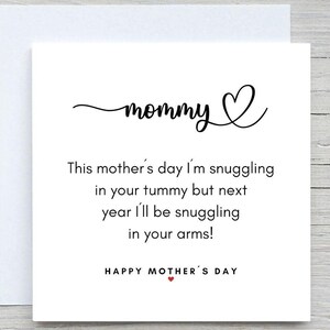 Personalised Mothers Day Card: Pregnant Wife, From Bump