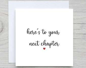 New Chapter Card: Simple Good Luck Gift