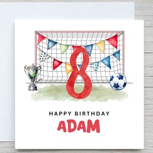 Cartão de aniversário personalizado para neto, cartão de aniversário de futebol, cartão de amante de futebol de neto incrível, cartão de aniversário de FUTEBOL