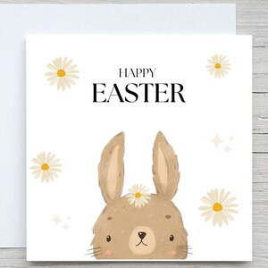 Carte de Pâques personnalisée, carte de Pâques, carte de lapin, carte de lapin