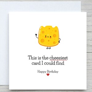 Geburtstagskarte, süße Karte, alles Gute zum Geburtstag Karte, Cheesiestest Geburtstagskarte, für Freund Karte, Bestie Karte, lustige Geburtstagskarte