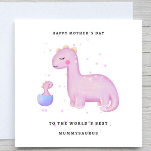Karta urodzinowa, karta miłosna, karta Mummysaurus, karta na dzień matki, urodziny matki, karta na dzień matki