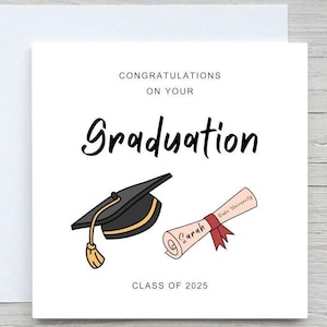 Tarjeta de graduación personalizada: Tarjeta de felicitaciones