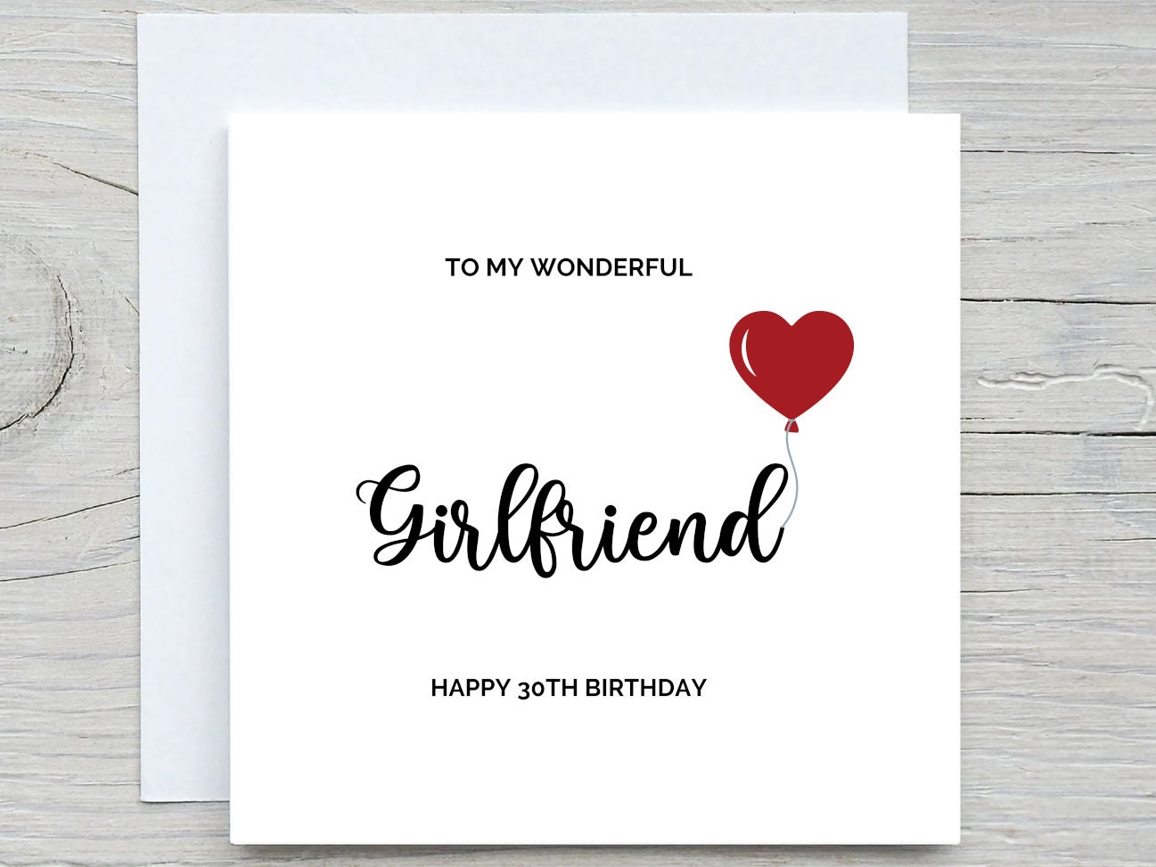 Happy Birthday Card, Girlfriend Card, for Her Birthday Card , Wonderful