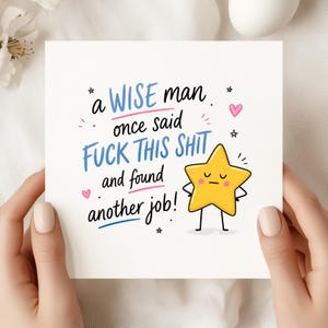 Funny New Job Card: Wise Man Congratulations Card