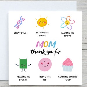 Cartão de aniversário, Cartão fofo para a mãe, Melhor cartão para a mãe, Cartão de aniversário para a mãe, Aniversário da mãe, Cartão de dia das mães, Obrigado, mãe