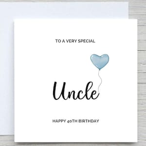 Personalised Happy Birthday Card, uncle  card, For uncle  birthday card , uncle  Birthday Card