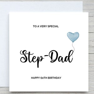 Carte personnalisée de joyeux anniversaire, carte de beau-père, pour carte d'anniversaire de beau-père, carte d'anniversaire de beau-père