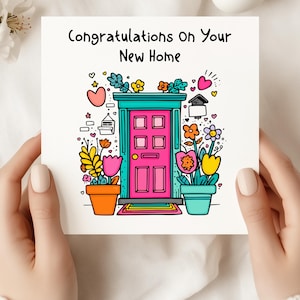 New Home Card, Personalised New Home Card, Congratulations Card, Housewarming Card, New Home Gift