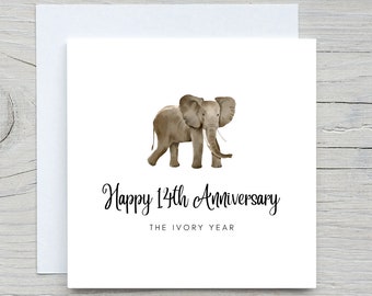 Carte De 14e Anniversaire De Mariage Pour Mari, Cadeau Romantique