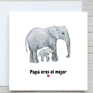 Cartão de dia dos pais, cartão para o papai, feliz dia papa, dia del padre - dia dos pais espanhol, presente para o pai, PAPÁ eres el mejor