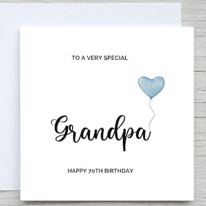Personalised Happy Birthday Card, Grandpa card, For Grandad birthday card , Grandpa Birthday Card