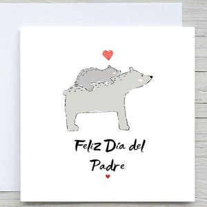 Feliz Día del Padre, tarjeta del día del padre, tarjeta española, para tarjeta de papá, tarjeta dia del padre, regalo para papá