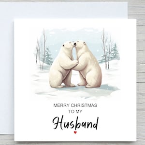 Kerstkaart man, gepersonaliseerde kerstkaart, kerstkaart voor mijn man, romantische kerstkaart man, kerstkaart voor hem