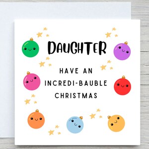 Weihnachtskarte, Weihnachtskarte, Karte für Tochter, von Mama, von Papa, Weihnachtsgeschenk für Tochter, süße Weihnachtskarte Kinder
