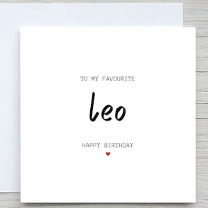Löwe-Tierkreis-Geburtstags-Karte für Sie, zu meinem Lieblings-Leo-alles Gute zum Geburtstag, Horoskop-Astrologie-Geburtstagskarte