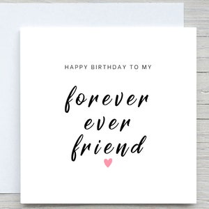 Benutzerdefinierte Geburtstagskarte, beste Freundin Geburtstagskarte, Bestie Geburtstagskarte, beste Freundin, Geburtstagskarte, für immer Freund