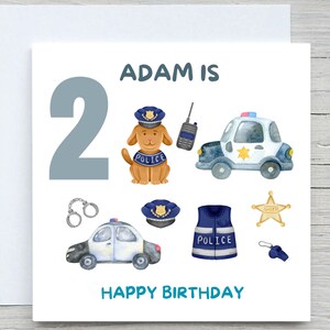 Prénom personnalisé anniversaire, carte d'anniversaire police bébé garçon, carte d'anniversaire