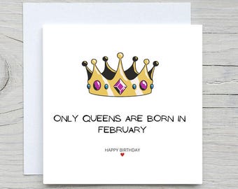Funny Queen Birthday Card