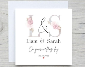 Personalized Wedding Card: Newly Married Couple Greeting