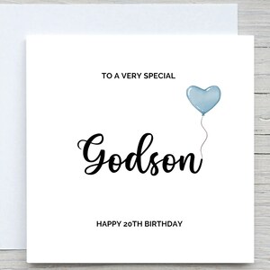 Personalised Happy Birthday Card, Godson card, For Godson birthday card , Godson Birthday Card