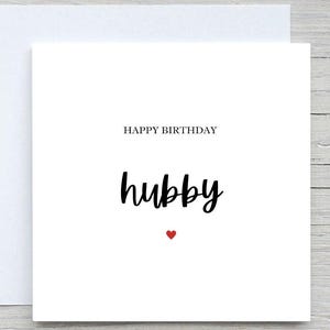 Husband Birthday Card: Personalized Card for Him